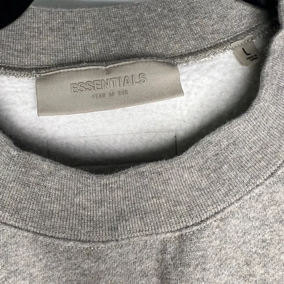 New Fear of God Essentials Crewneck 'Dark Oatmeal'